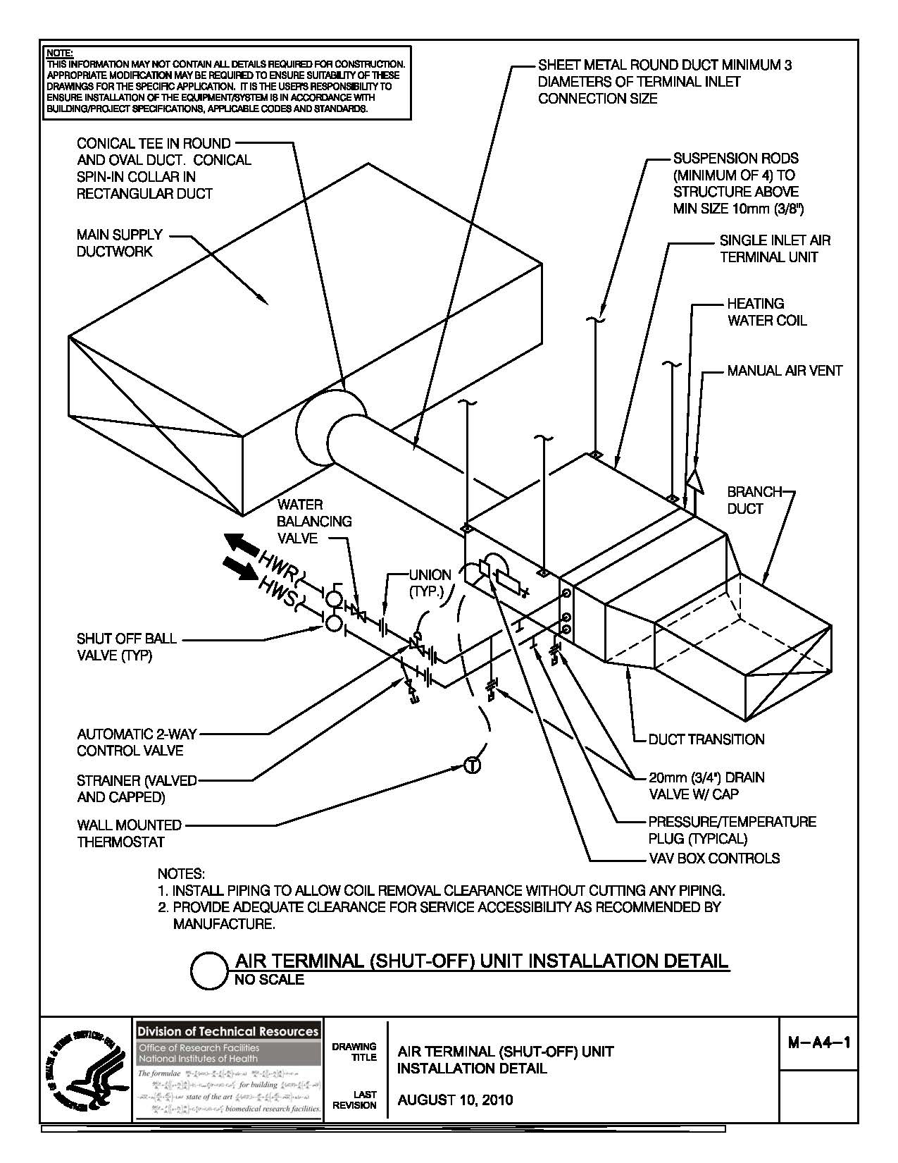 NIH Standard CAD Details